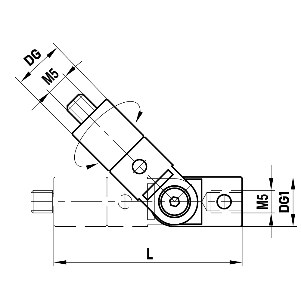 M5 Rotary Holder