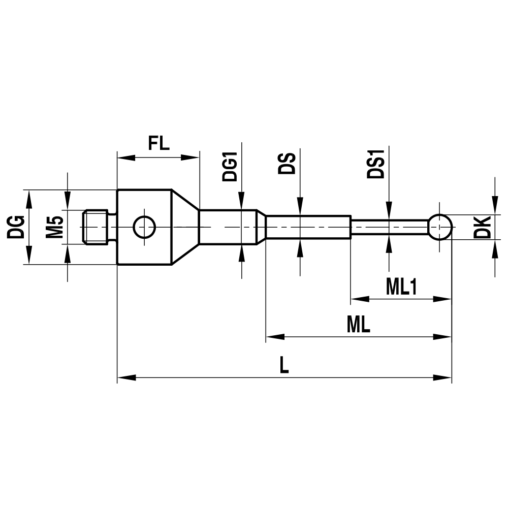 M5 Stepped-base, Stepped-stem  Stylus