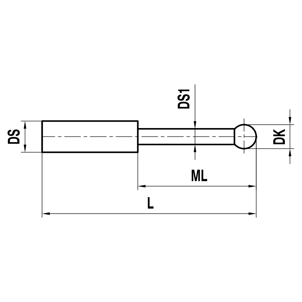 Non-threaded Pin Stylus