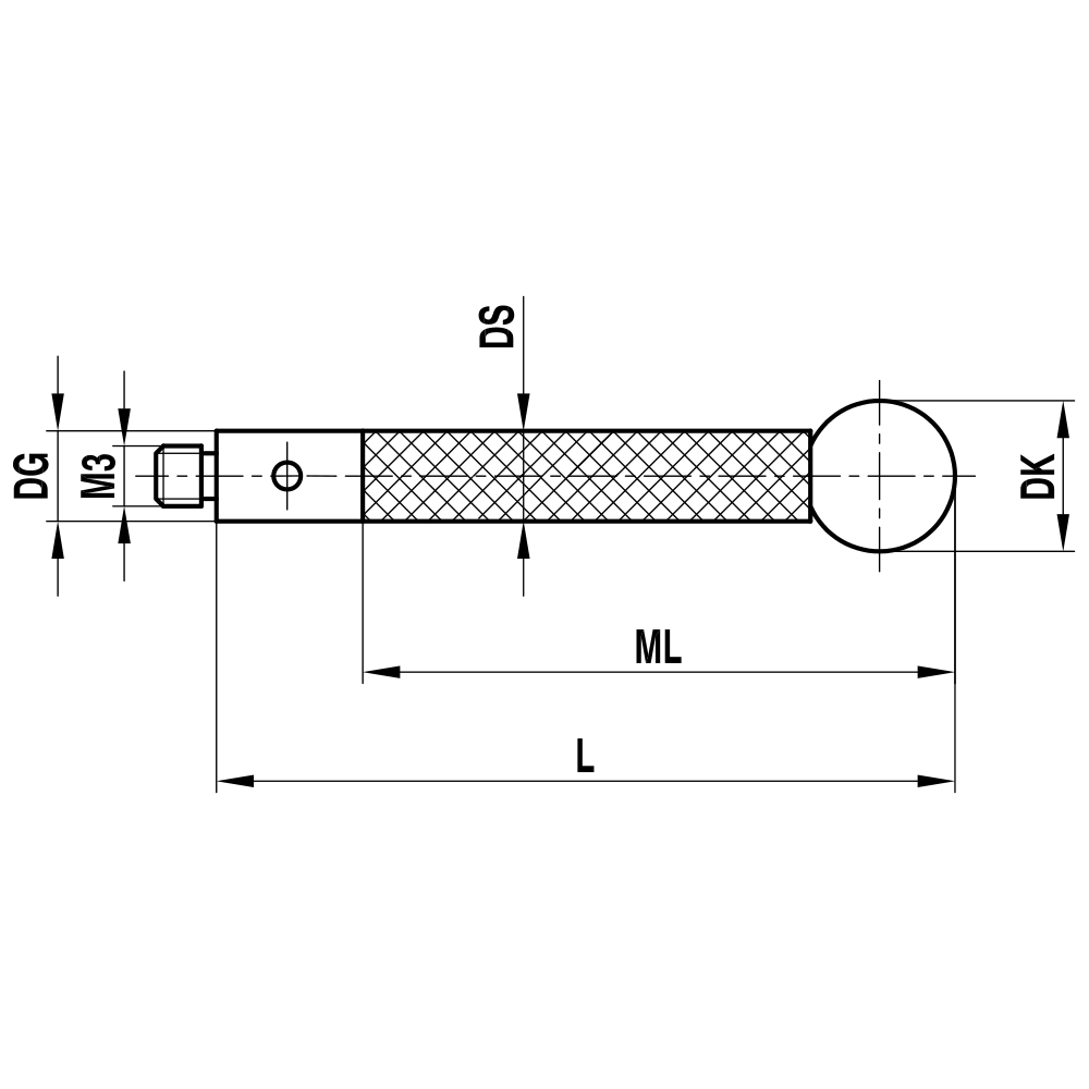 M3 XXT Threaded-stem Stylus
