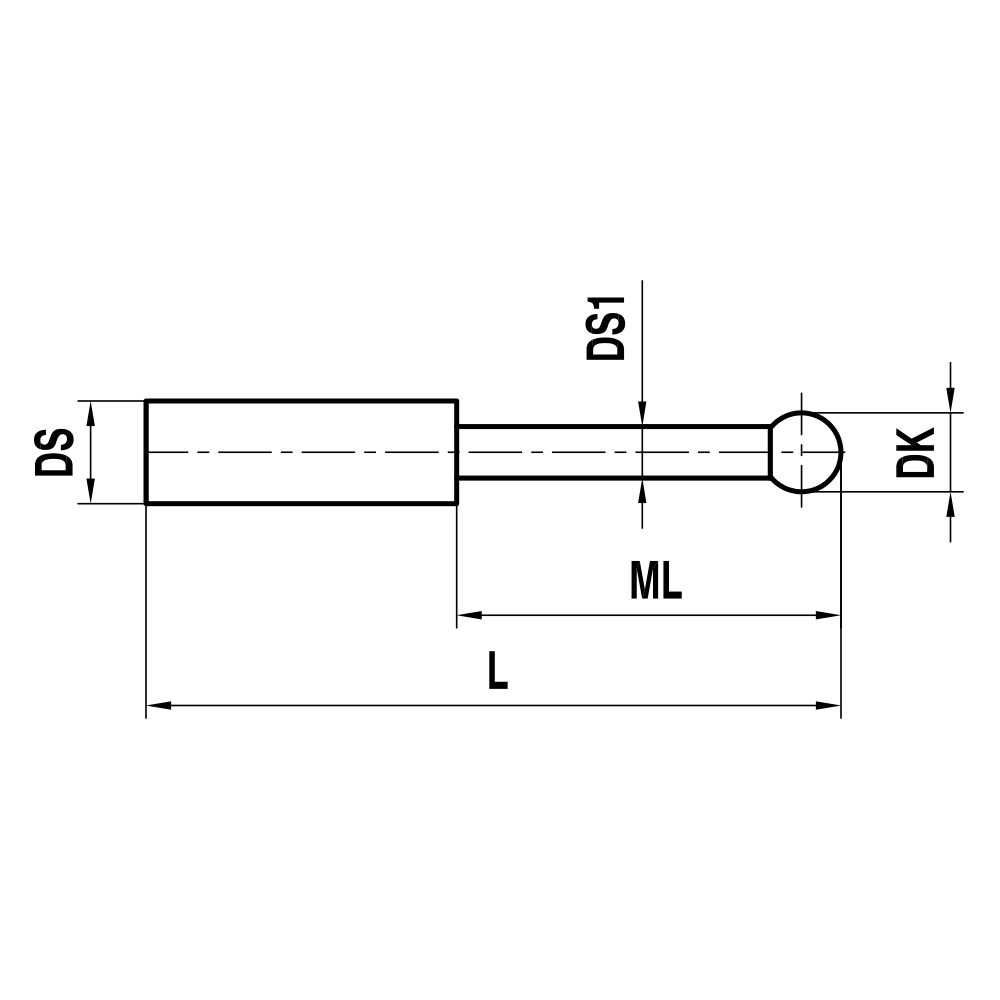Non-threaded Pin Stylus